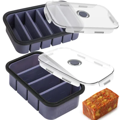 Silikon-Einfrierbehälter für Suppe, 2 Stück, 250 ml, BPA-frei