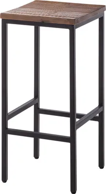 Produktbild von home24 Barhocker - Pinie Massiv / Metall