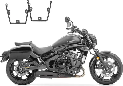 Produktbild von Set: Seitenkoffer Oregon mit Haltesatz passend für Kawasaki Vulcan S 1