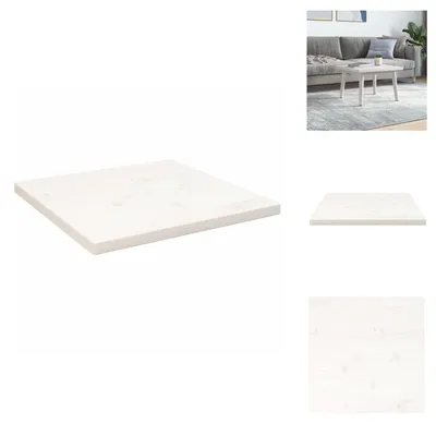 Obrázok produktu pre vidaXL Stolová doska biela 40x40x2,5 cm z borovicového masívu - Stolové dosky