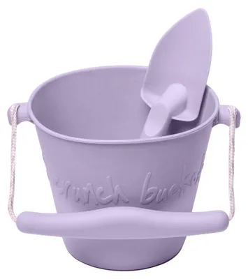 Produktbild von Scrunch Spielzeug Eimer und Schaufel Set helllila - faltbar