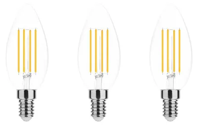 Produktbild von Modee E14 LED Filamentlampe 7W 806lm 4000K Neutralweiß Dimmbar 3 Stück
