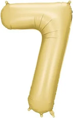 Zdjęcie produktu dla Balon fol.Cyfra 7 86cm złoty mat 82861