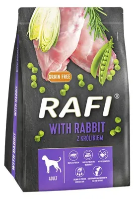 Image de RAFI croquettes pour chiens adultes au lapin 3 kg DOLINA NOTECI