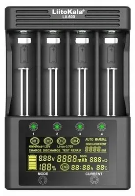 Produktbild von LiitoKala Lii-600 Universal-Ladegerät für 18650/26650 Akkus Akku Ladegerät Universal Ladegerät