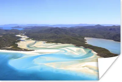 Produktbild von MuchoWow® Poster Great Barrier Reef bei Whitsunday Island 60x40 cm - Schlafzimmerdekoration