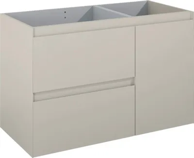 Produktbild von Jungborn Waschtischunterschrank DECEM BxHxT 1000 x 635 x 458 mm links Frontfarbe fume matt