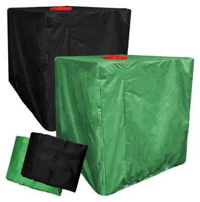 Produktbild von IBC Tank Abdeckplane | Schwarz oder Grün | Schutzhaube für 1000l Container