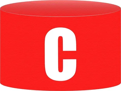 Produktbild von Select + C Kapitänsbinde - Rot / Weiß | Größe: SR