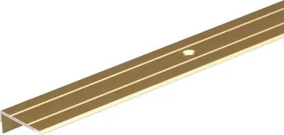 Produktbild von Treppenprofil Alu gold eloxiert 24,5x20x1,5 mm, 2 m