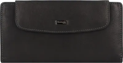 Produktbild von Greenland Nature Black Nappa Geldbörse RFID Leder 19 cm
