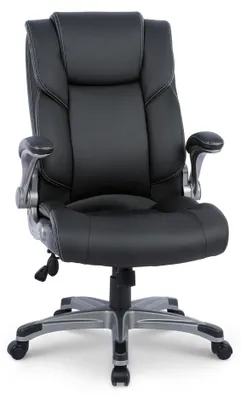 Image de Chaise de bureau-COLAMY Chaise de bureau - chaise de bureau ergonomique à haut dossier , noir