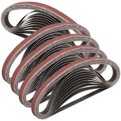 Obrázek produktu pro Brusný pás 13x457 mm, zrnitost 180, 50 kusů, pro brusky, vhodný pro dřevo, kov a plast