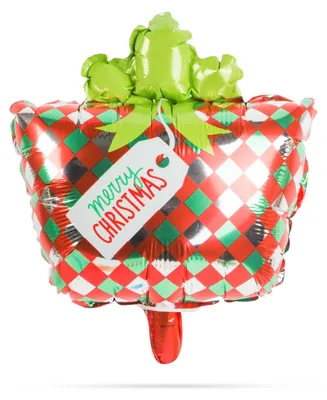 Obrázek produktu pro Vánoční balónek – dárek – hliník – 30 x 18 cm
