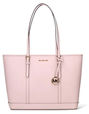 Produktbild von Damen Schultertasche aus Saffiano-Leder mit Reißverschluss, elegant und geräumig, 45x29x16 cm