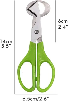 Obrázek produktu pro 2PCS Nůžky na křepelčí vejce z nerezové oceli Nůžky na řezání vaječných skořápek Nůžky na rozdělování vajec Otvírák na vejce Kuchyňský gadget Kuchyňské nůžky na vejce Nástroje na vejce