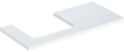 Produktbild von Geberit ONE Waschtischplatte, Ausschnitt links, für Aufsatzwaschtisch, 105x3x47cm, 505.304.00.1