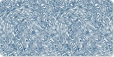 Produktbild von MuchoWow® Schreibtischunterlage Muster - Abstrakt - Blau 80x40 cm - XXL Mauspad - Gaming Mauspad