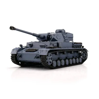 Productafbeelding van Torro 13302-GY - 1/16 RC-model van de PzKpfw IV Ausf. F2, grijs, met BB+IR - Nieuw