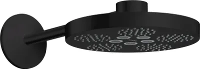 Produktbild von Kopfbrause AXOR ONE 280 2jet mit Brausearm mattschwarz mattschwarz