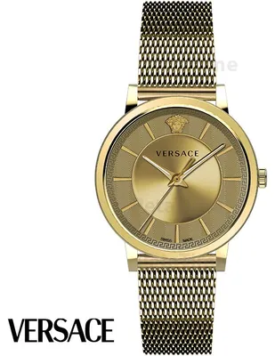 Produktbild von Versace VE5A00720 V-Circle Gent gold Edelstahl Armband Uhr Herren NEU