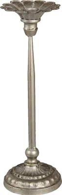 Obrázek produktu pro Clayre & Eef Svícen Ø 13x40 cm Stříbrná barva železa