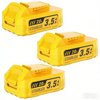 Zdjęcie produktu dla Zestaw 3 akumulatorów – akumulator zamienny DCBP034 20 V MAX – litowo-jonowy 3500 mAh (3,5 Ah) – akumulator do elektronarzędzi