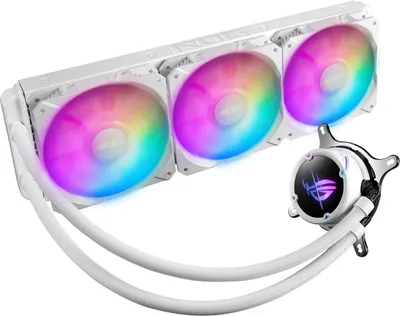Produktbild von ASUS 90RC00F2-M0UAY4 ROG Strix LC II 360 ARGB White Edition Prozessor All-in-One-Flüssigkeitskühler 12 cm Weiß