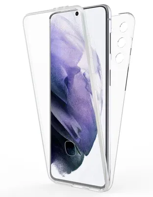 Produktbild von NALIA 360 Grad Handy Hülle für Samsung Galaxy S21 Plus, Transparent Full Cover