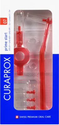 Product packaging for interdental brushes.