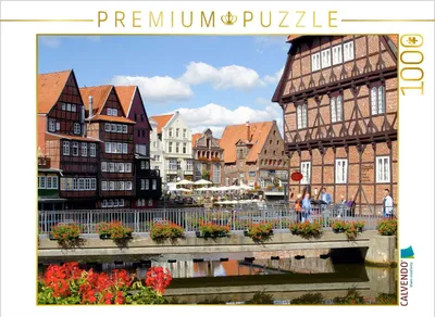 Zdjęcie produktu dla CALVENDO Puzzle "Most nad rzeką" | 1000 elementów. Rozmiar układanki: 64 x 48 cm. Puzzle z motywem fotograficznym, idealne na chwile relaksu