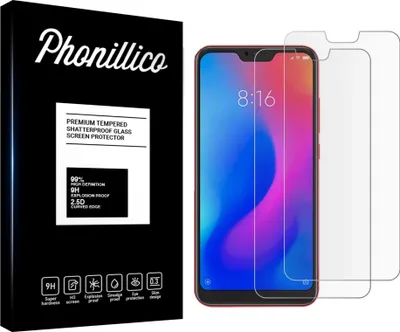 Image de Verre trempé pour Xiaomi MI A2 LITE [2 pièces] Protection d'écran Screen Protector Film Anti-Rayures Glas Resistant Phonillico®
