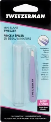 Obrázek produktu pro Tweezerman, zkosená mini pinzeta levandulové barvy