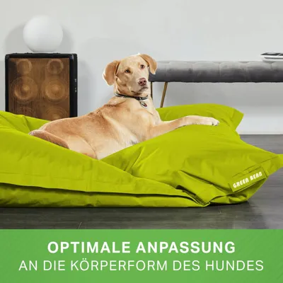 Produktbild von Green Bean Hundebett für mittlere & große Hunde 120x160cm mit EPS Perlen Füllung - Hundekissen Hundematte Hundesofa Dog Bed