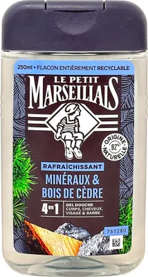 Produktbild von Le Petit Marseillais Duschgel Zedernholz & Mineralien 250 ml – Frischer Duft