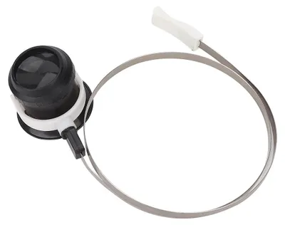 Image de Loupe binoculaire 5X, outil de grossissement, loupe, objectif, accessoires pour la réparation de montres, avec bandeau