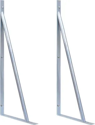 Immagine prodotto di Supporti per pali di recinzione 2 pz. Acciaio zincato