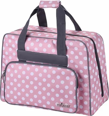 Produktbild von Phönix Nähmaschinentasche Polka Dots rosa