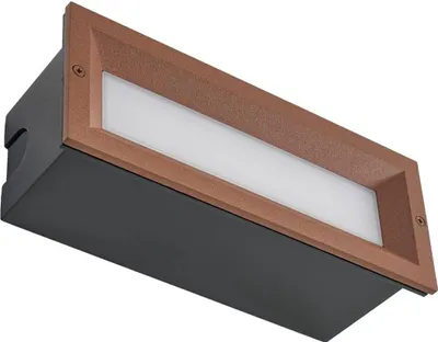 Produktbild von Lucande LED-Wandeinbauleuchte Lachlain, rost, 25 cm, IP65