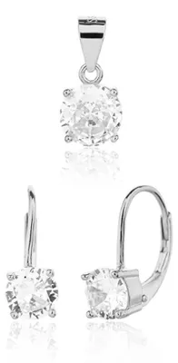 Immagine prodotto di Delicato set di gioielli in argento SVLS0130SJ6BI00 ( Ciondolo, orecchini)