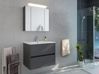 Produktbild von Badmöbelset 2-teilig "Limes 70" Grafit