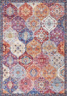Image de Elle Decortion Imagination Designteppich Kashmir Ghom Multifarben