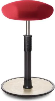 Produktbild von Sitz- Stehhocker Free Tall Triangel Gestrick Rot schwarz /cremeweiß.
