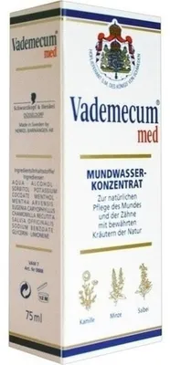 Obrázek produktu pro VADEMECUM MED ústní voda koncentrát 0888 75ml PZN 03022663