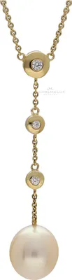 Produktbild von JuwelmaLux Y-Kette mit Süsswasser Perle 8 Karat Gold 333/000 45 cm JL10-05-1133