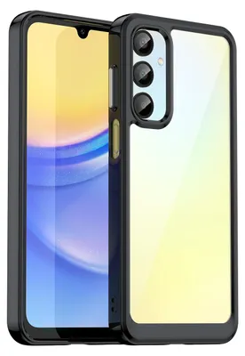 Produktbild von Mobigear Crystal Schutzhülle für Samsung Galaxy A16 – Hartschalen-Rückseite – Schwarz