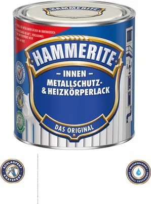 Produktbild von 0,5L Hammerite Metallschutzlack & Heizkörperlack reinweiss glänzend