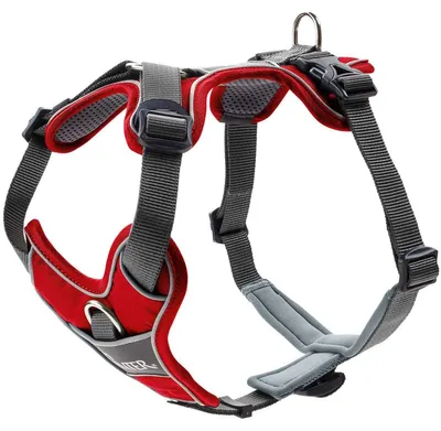 Produktbild von HUNTER Geschirr Divo Rot/Grau XS