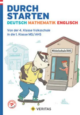 Immagine prodotto di Durchstarten Deutsch-Mathematik-Englisch- Wechsel Volksschule in Mittelschule/AHS - Übungsbuch
