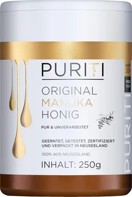 Produktbild von PURITI Manuka Honig MGO 850+ 250g aus Neuseeland